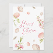 Bloemen en eieren Paasvakantie Kaart (Voorkant)
