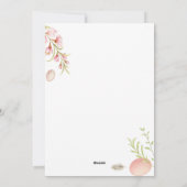 Bloemen en eieren Paasvakantie Kaart (Achterkant)