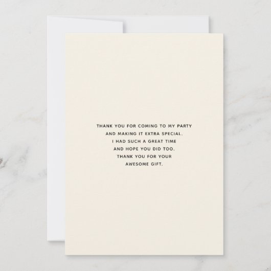 Bloemen en Eiffeltoren Parijs Patroon Bedankkaart (Achterkant)