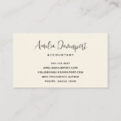 Bloemen en Eiffeltoren Parijs Patroon Visitekaartje (Achterkant)