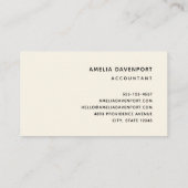 Bloemen en Eiffeltoren Parijs Patroon Visitekaartje (Achterkant)