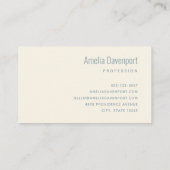 Bloemen en Eiffeltoren Parijs Patroon Visitekaartje (Achterkant)