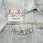 Bloemen en Eiffeltoren Parijs Reispatroon Naamplaatje (In situ)