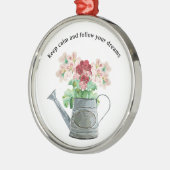 Bloemen en elegante achtergrond metalen ornament (Links)