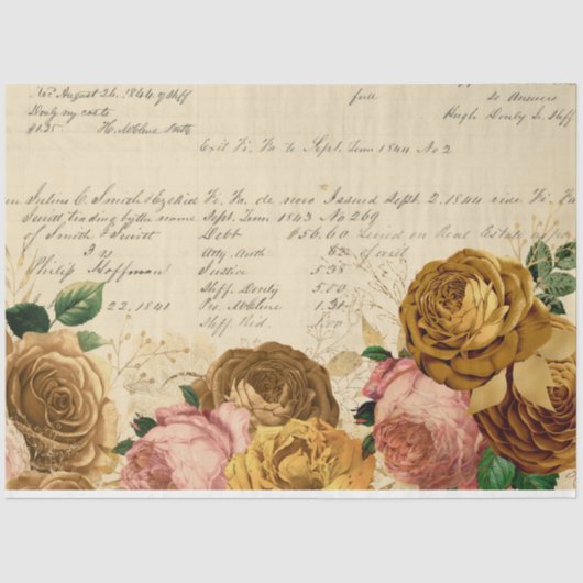 Bloemen en Ephemera Design Series #13 Tissuepapier (Voorkant)