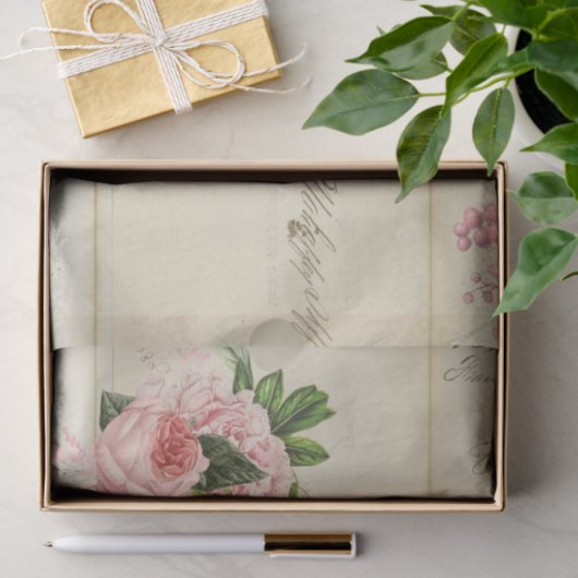 Bloemen en Ephemera Design Series #2 Tissuepapier (Geschenk)