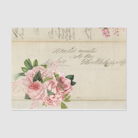 Bloemen en Ephemera Design Series #2 Tissuepapier (Voorkant)