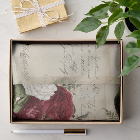 Bloemen en Ephemera Design Series #4 Tissuepapier (Geschenk)