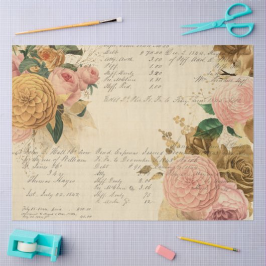 Bloemen en Ephemera Design Series #9 Tissuepapier (Craft)
