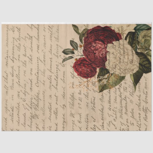 Bloemen en Ephemera Ontwerpreeks #12 Tissuepapier (Voorkant)