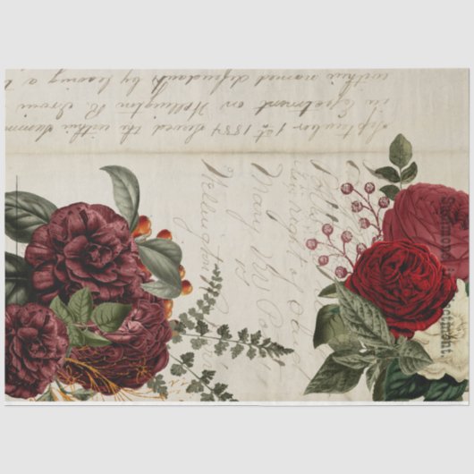 Bloemen en Ephemera Ontwerpreeks #14 Tissuepapier (Voorkant)