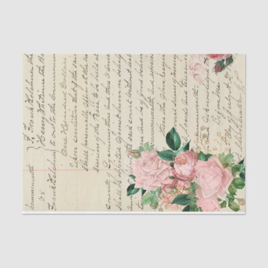 Bloemen en Ephemera Ontwerpreeks #6 Tissuepapier (Voorkant)