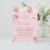 Bloemen en Fairy Verjaardag Kaart (Staand voorkant)