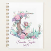 Bloemen en Fairy Waterverf Planner (Voorkant)