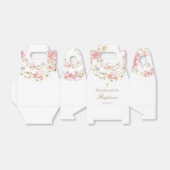 bloemen en faux glitter bedankdoosjes (Uitgevouwen)