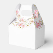 bloemen en faux glitter Eerste Communie Bedankdoosjes (Achterkant)