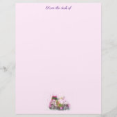 Bloemen en Fiets Stationery Briefhoofd (Voorkant)