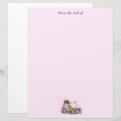 Bloemen en Fiets Stationery Briefhoofd (Voorkant / Achterkant)