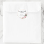 Bloemen en Folie | Suikerscrub-Sticker Ronde Sticker (Tas)