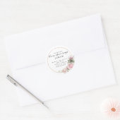 Bloemen en Folie | Suikerscrub-Sticker Ronde Sticker (Envelop)