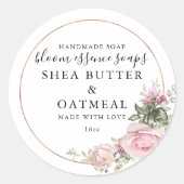 Bloemen en Folie | Zeep Sticker (Voorkant)