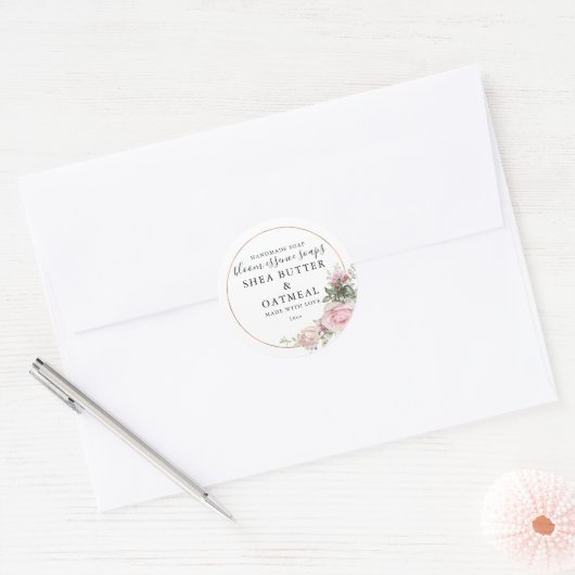 Bloemen en Folie | Zeep Sticker (Envelop)