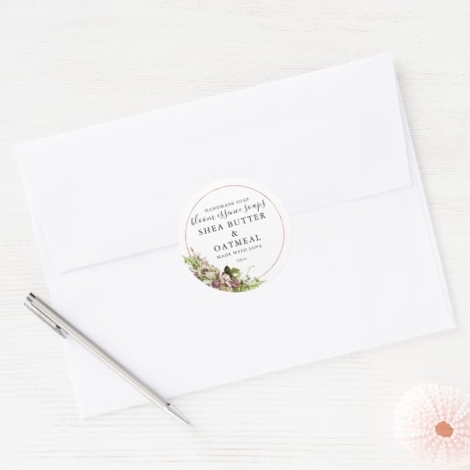 Bloemen en Folie | Zeep Sticker (Envelop)
