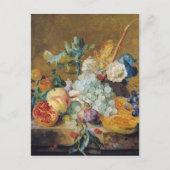 Bloemen en fruit briefkaart (Voorkant)