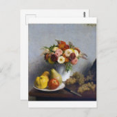 Bloemen en fruit, Henri Fantin-Latour Briefkaart (Voorkant / Achterkant)