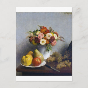 Bloemen en fruit, Henri Fantin-Latour Briefkaart