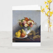 Bloemen en fruit, Henri Fantin-Latour Kaart (Gele Bloem)