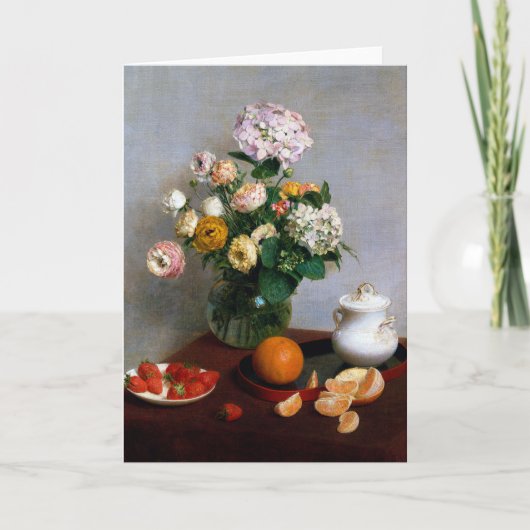 Bloemen en fruit, Henri Fantin-Latour Kaart (Voorkant)