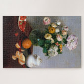 Bloemen en fruit, Henri Fantin-Latour Legpuzzel (Horizontaal)