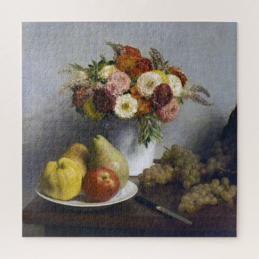 Bloemen en fruit, Henri Fantin-Latour Legpuzzel (Verticaal)