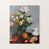 Bloemen en fruit, Henri Fantin-Latour Legpuzzel (Verticaal)