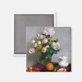 Bloemen en fruit, Henri Fantin-Latour Magneet (Voorkant / Achterkant)