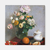 Bloemen en fruit, Henri Fantin-Latour Magneet (Voorkant)