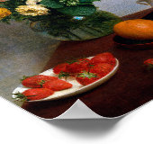 Bloemen en fruit, Henri Fantin-Latour Poster (Hoek)