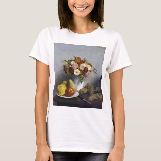 Bloemen en fruit, Henri Fantin-Latour T-shirt (Voorkant)