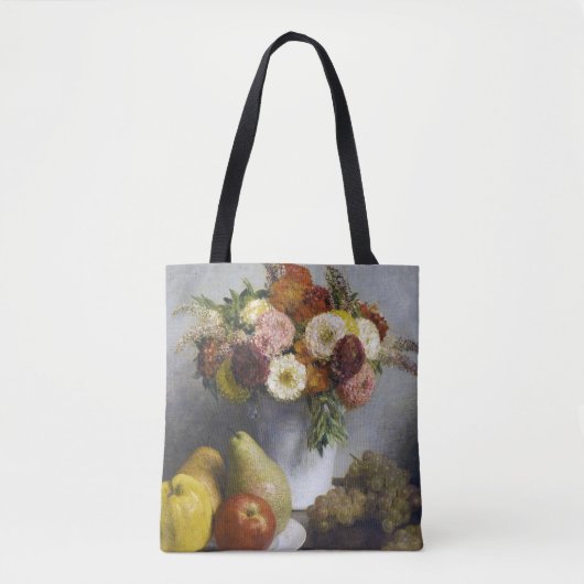 Bloemen en fruit, Henri Fantin-Latour Tote Bag (Voorkant)