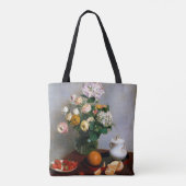 Bloemen en fruit, Henri Fantin-Latour Tote Bag (Achterkant)