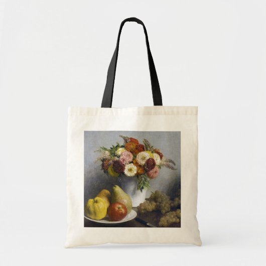 Bloemen en fruit, Henri Fantin-Latour Tote Bag (Voorkant)