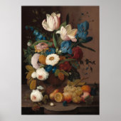 Bloemen en fruit - Poster met Severin Roesen Fine (Voorkant)