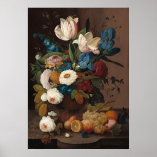 Bloemen en fruit - Poster met Severin Roesen Fine