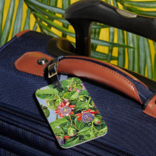 Bloemen en Fruit van Maricojas Passion Flower Bagagelabel