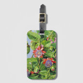 Bloemen en Fruit van Maricojas Passion Flower Bagagelabel (Voorkant (verticaal))