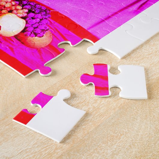 Bloemen en fruitkunst legpuzzel (Zijkant)