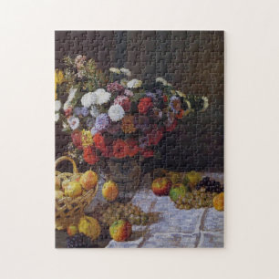 Bloemen en fruitMonet Fine Art Legpuzzel