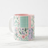  Bloemen en Gecontroleerde Patronen Mok (Voorkant links)