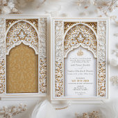 Bloemen en Geometrisch Goud Moslim & Islamitische  Kaart